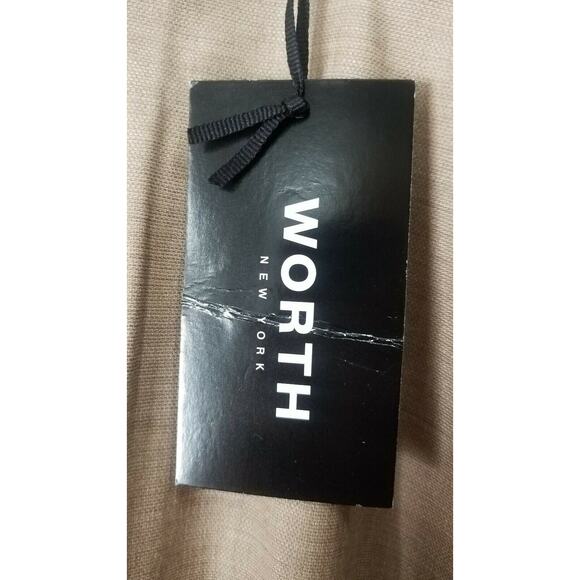 WORTH New York Natural Tan Wide Leg Dress Pants Size 18 38x34 - Picture 4 of 5